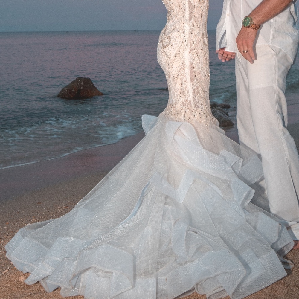 ✨OFFERS WELCOME✨TRUMPET MERMAID WEDDING PROM DRESS - Picture 2 of 8
